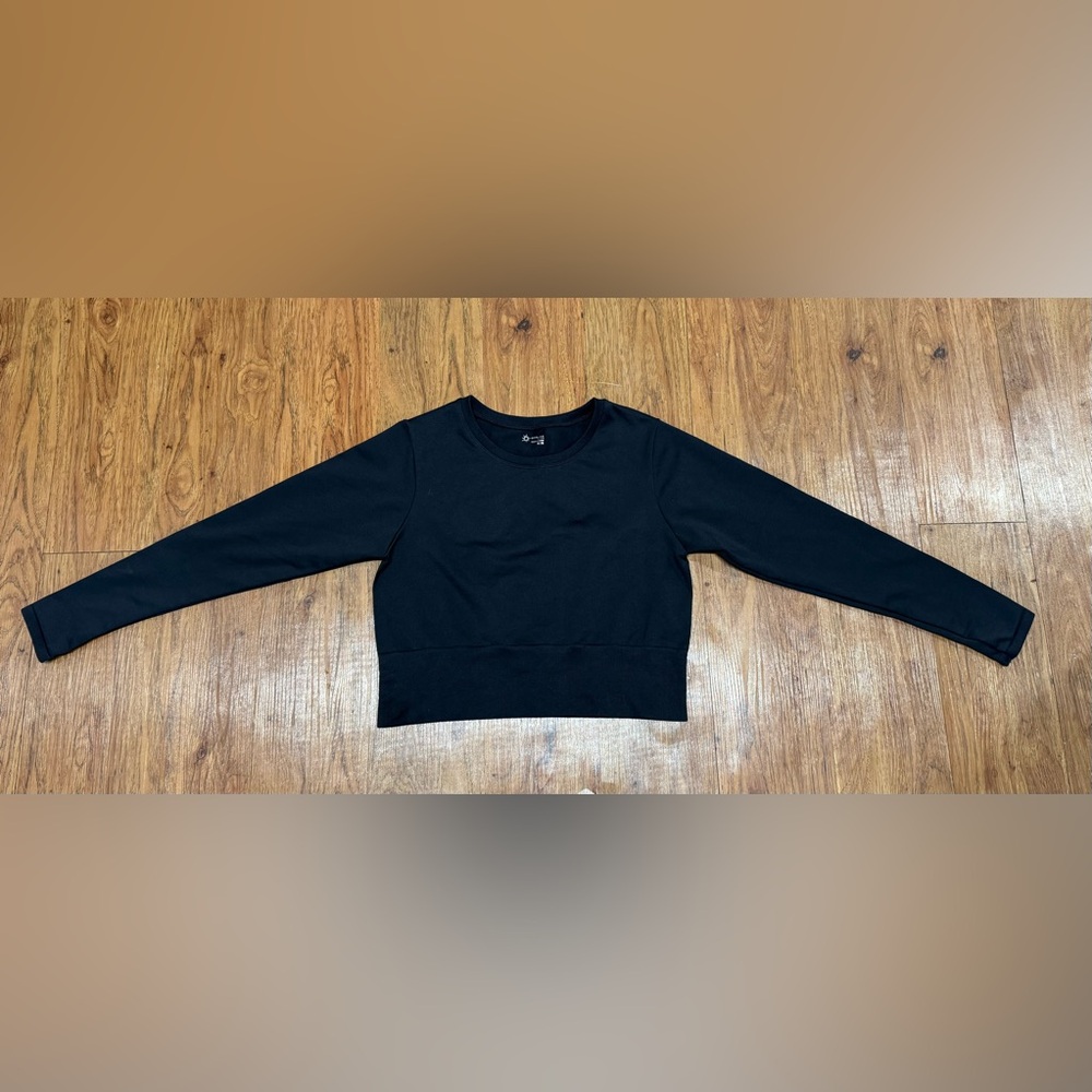 Aerie, Women’s, Black, Long Sleeve, Crop Top, Size XL
